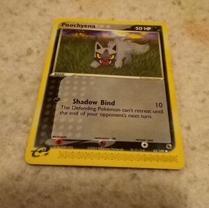 Vintage 2003 Pokemon Poochyena E-Reader 65/109 EX Ruby and Sapphire Non Holo